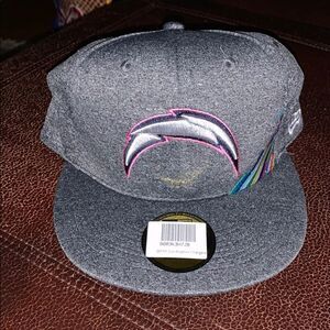 Men's New Era Heather Gray Los Angeles Chargers